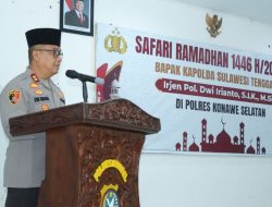 Kapolda Sultra Gelar Safari Ramadan di Konsel, Beri Santunan dan Perkuat Sinergi