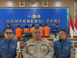 Ditpolairud Polda Sultra Ungkap Kasus Penyalahgunaan Bahan Peledak dalam Press Conference Bersama Korpolairud Baharkam Polri