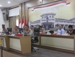 Polda Sultra Ikuti Vicon Anev Operasi Ketupat 2025, Dipimpin Langsung Kapolri