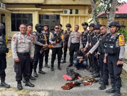 *Satgas Ops Pekat Anoa 2025 Gerebek Sabung Ayam di Kemaraya, Amankan Pelaku dan Barang Bukti*