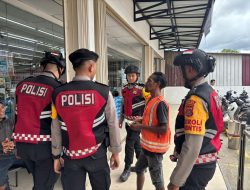 Satgas Anti Premanisme Memberikan Imbauan Tukang Parkir Indomaret 