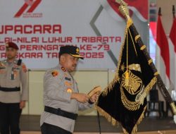 *Polda Sultra Gelar Upacara Pemuliaan Nilai-Nilai Luhur Tribrata Peringati Hari Bhayangkara ke-79*
