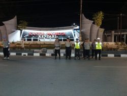 *Patroli Skala Besar Gabungan Tertibkan Kendaraan Berknalpot Brong di Kendari*