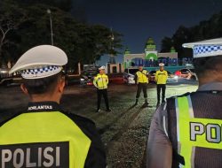 *Patroli Skala Besar Ditlantas Polda Sultra Jaga Kondusifitas Kota Kendari*